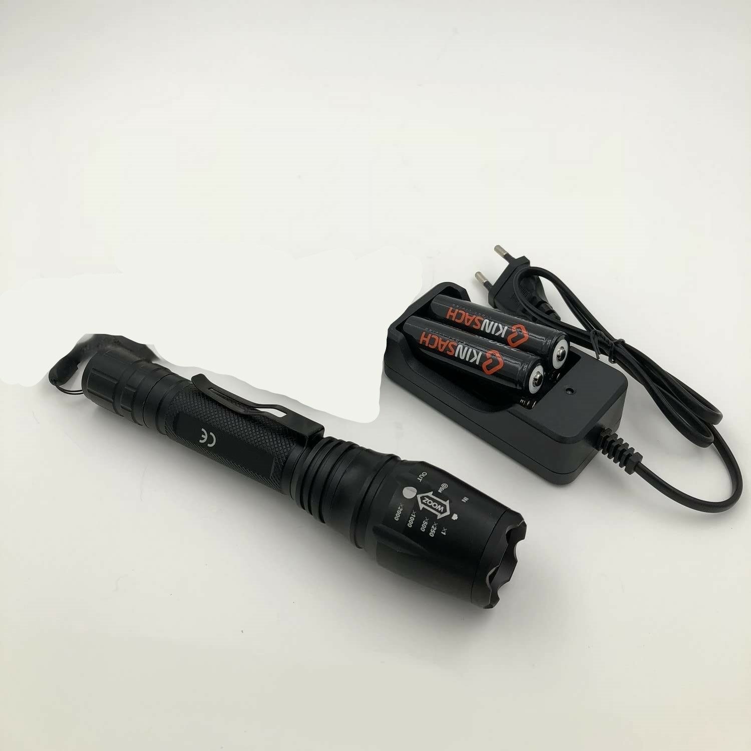 Bear 3188B Şarjlı Zoomlu El Feneri
