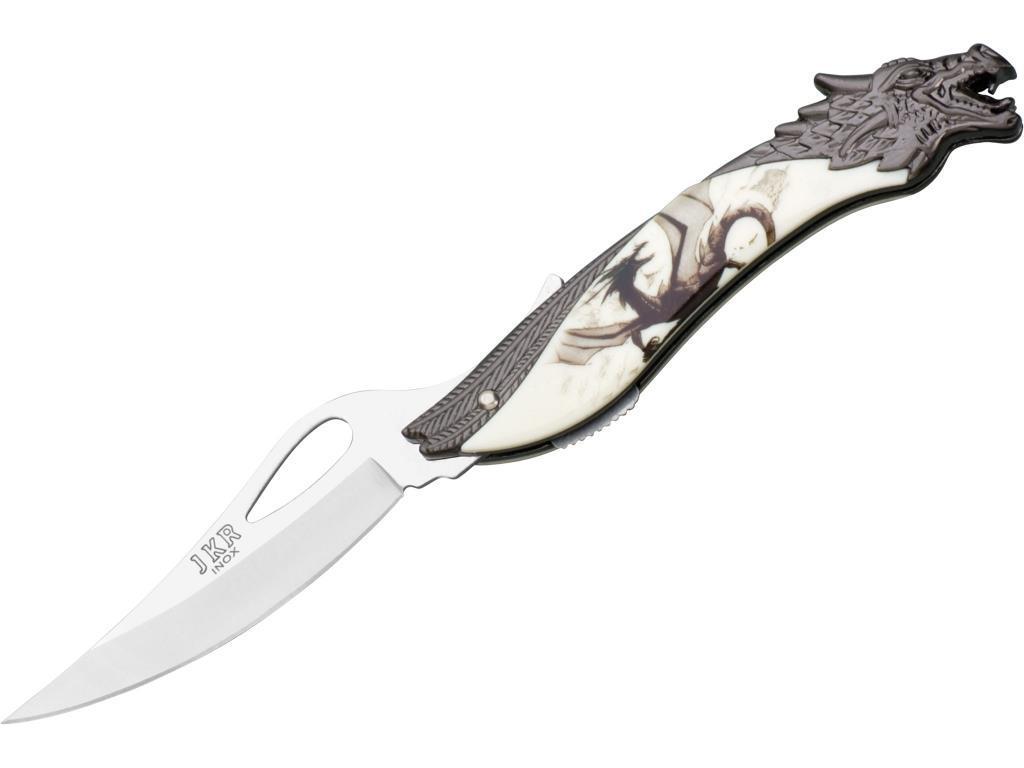 Joker JKR0364 Ejderha Figürlü Zamak Saplı Çakı