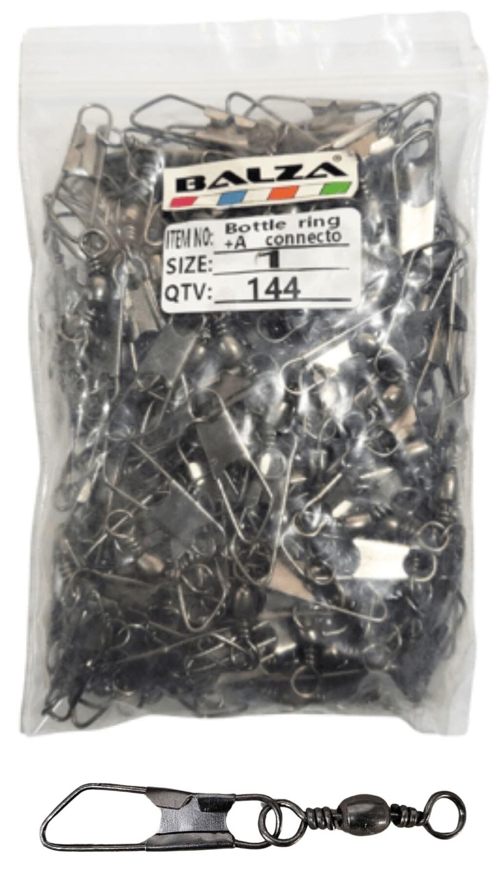 Kilitli Klips - Fırdöndülü Kılips 144 Lü Paket Orta Boy