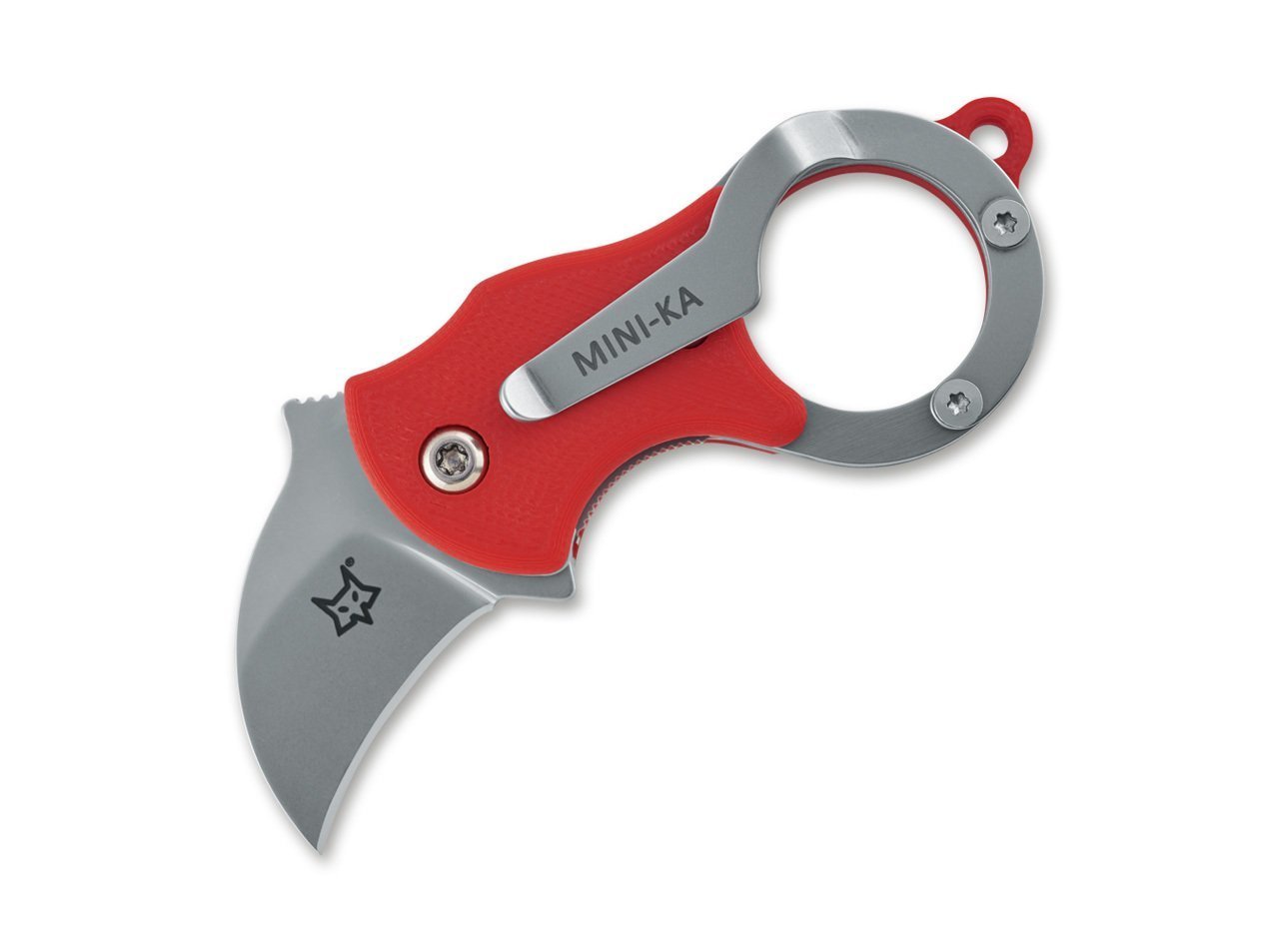 Fox Knives Mini-Ka Kırmızı Sandblasted Çakı