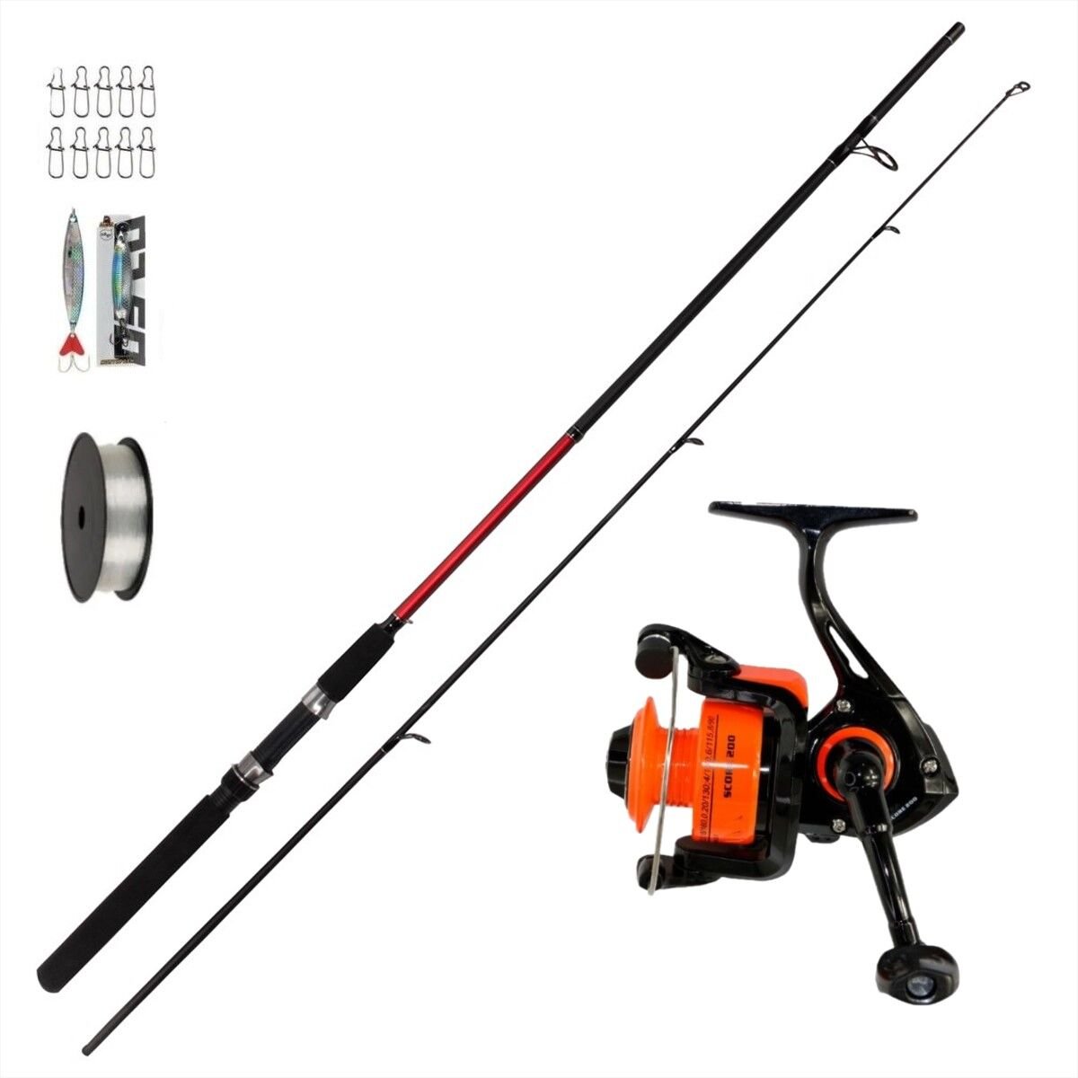 Bauer Spinex 240 cm 10-40gr Bauer Score 200 Spin Lrf Seti Uygun Kaliteli