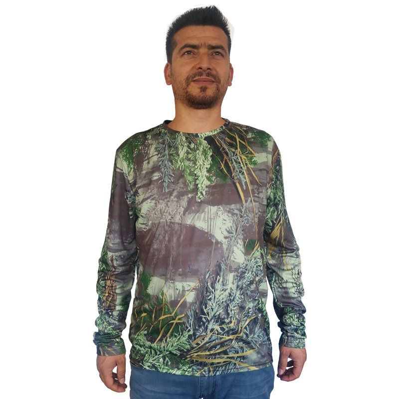 Antler Adaçayı Desen Uzun Kollu Tshirt S