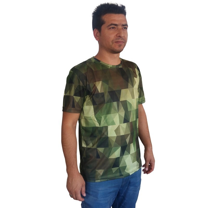 Antler Prizma Desen Kısa Kollu Tshirt XXL