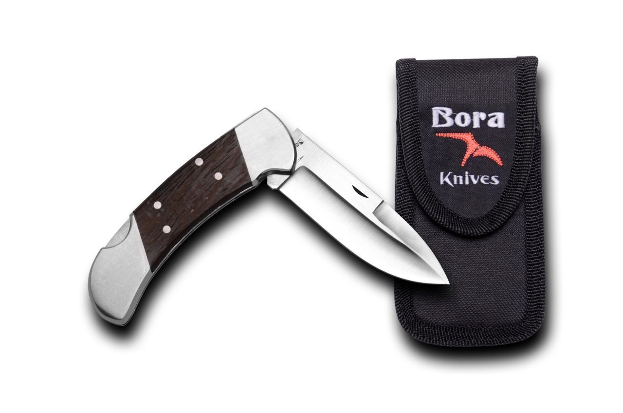 Bora 204 WP Büyük Boy İnce Yuvarlak Uçlu Wenge Saplı Çakı