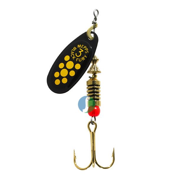 Mepps Black Fury Jaune Siyah-Sarı