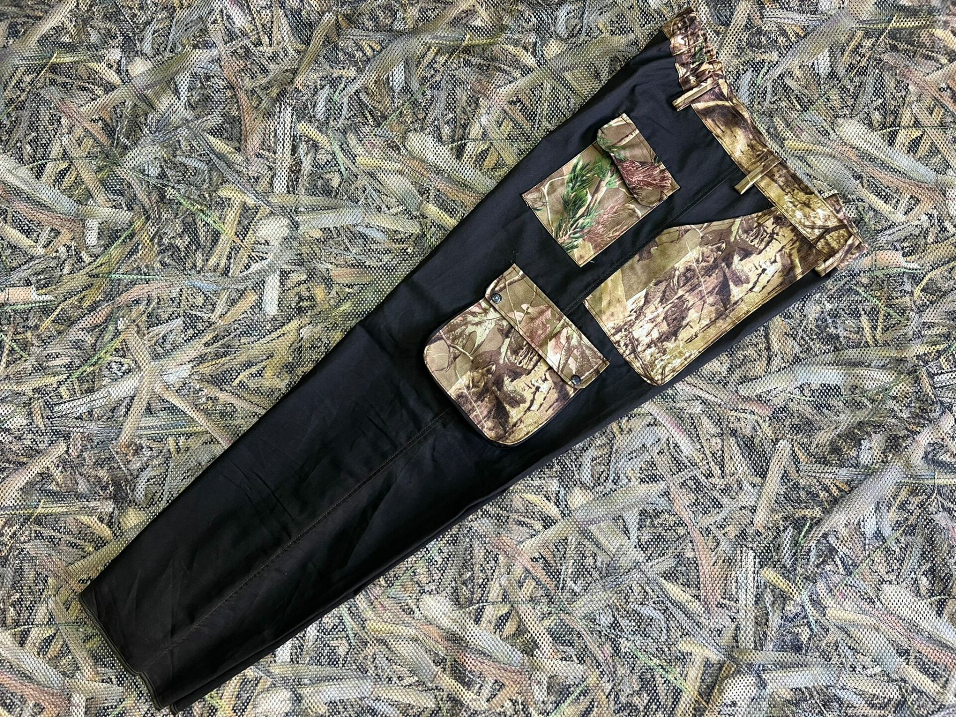 Avcı Kamuflaj Desen Kalın Kumaş Av Pantolonu Bel Ölçüsü 60cm