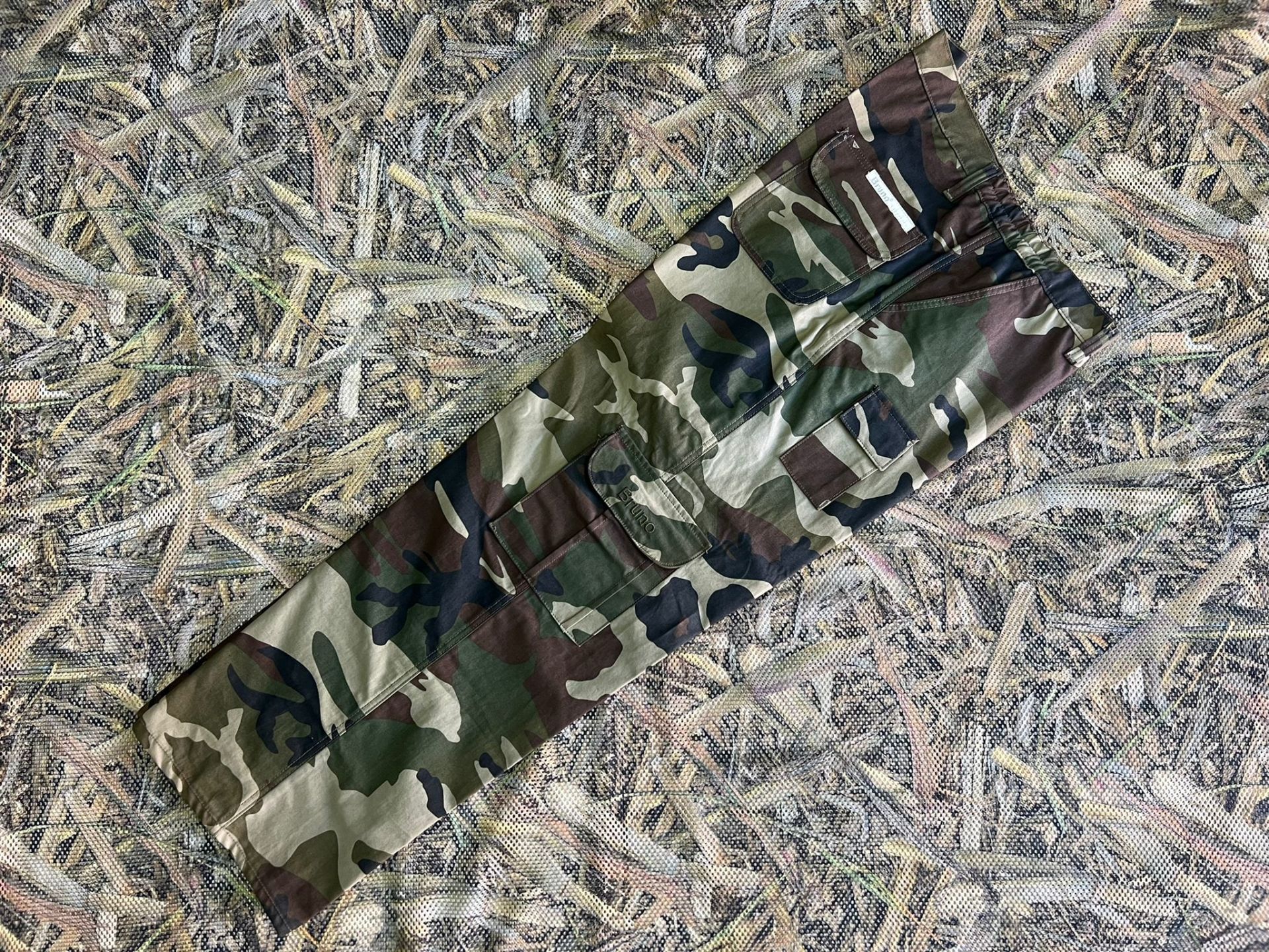 Buruno Kamuflaj Desen Kalın Kumaş Av Pantolonu Bel Ölçüsü 56cm