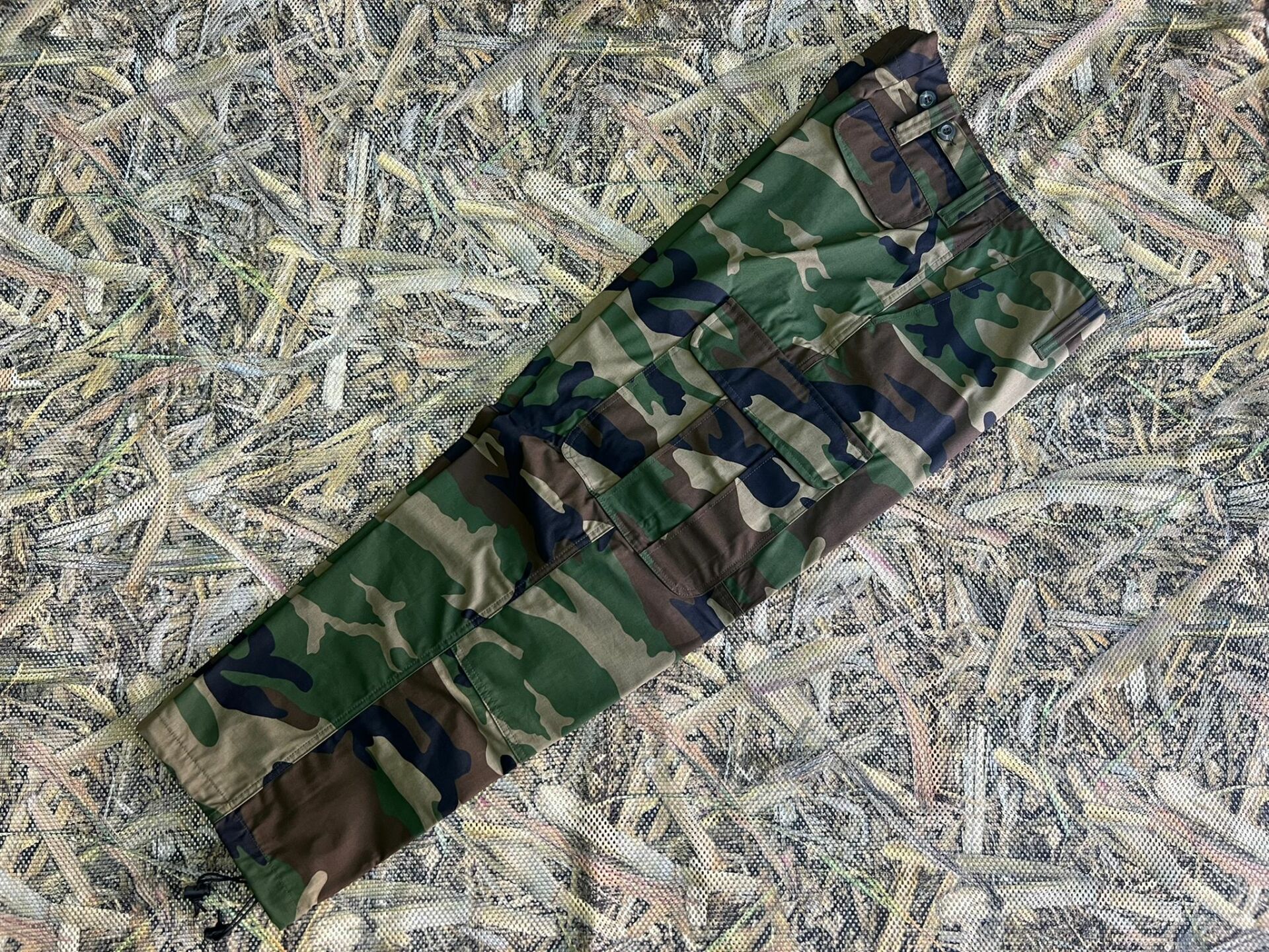 Ersav Kamuflaj Desen Kalın Kumaş Av Pantolonu Bel Ölçüsü 44cm