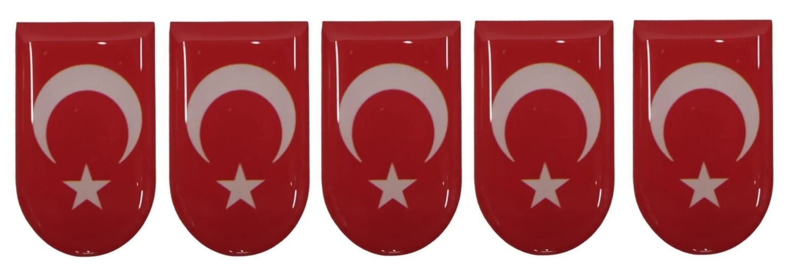Şarjör Altı Türk Bayrağı 5 Adet