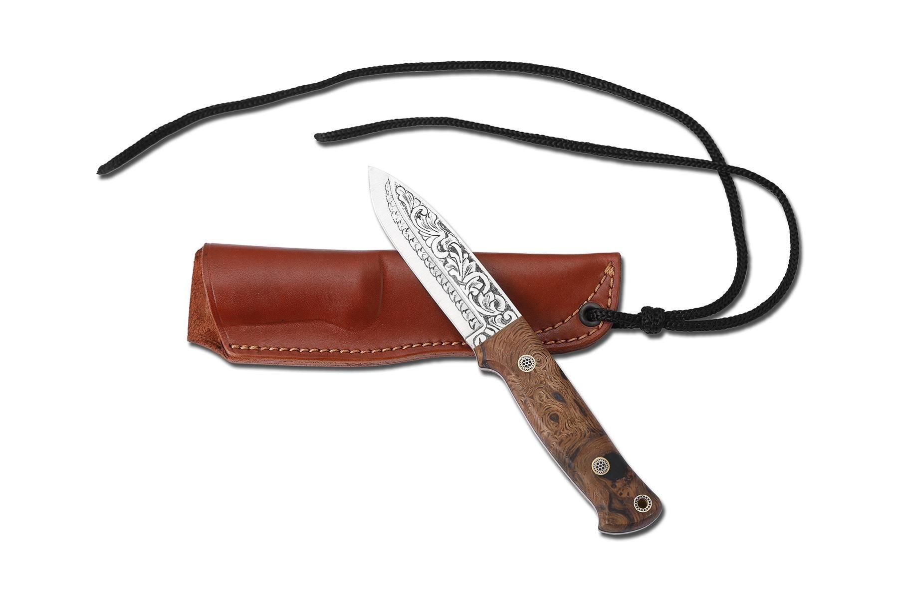 Bora 511 Survivor Stabilize Ceviz Sap Gravürlü Bıçak