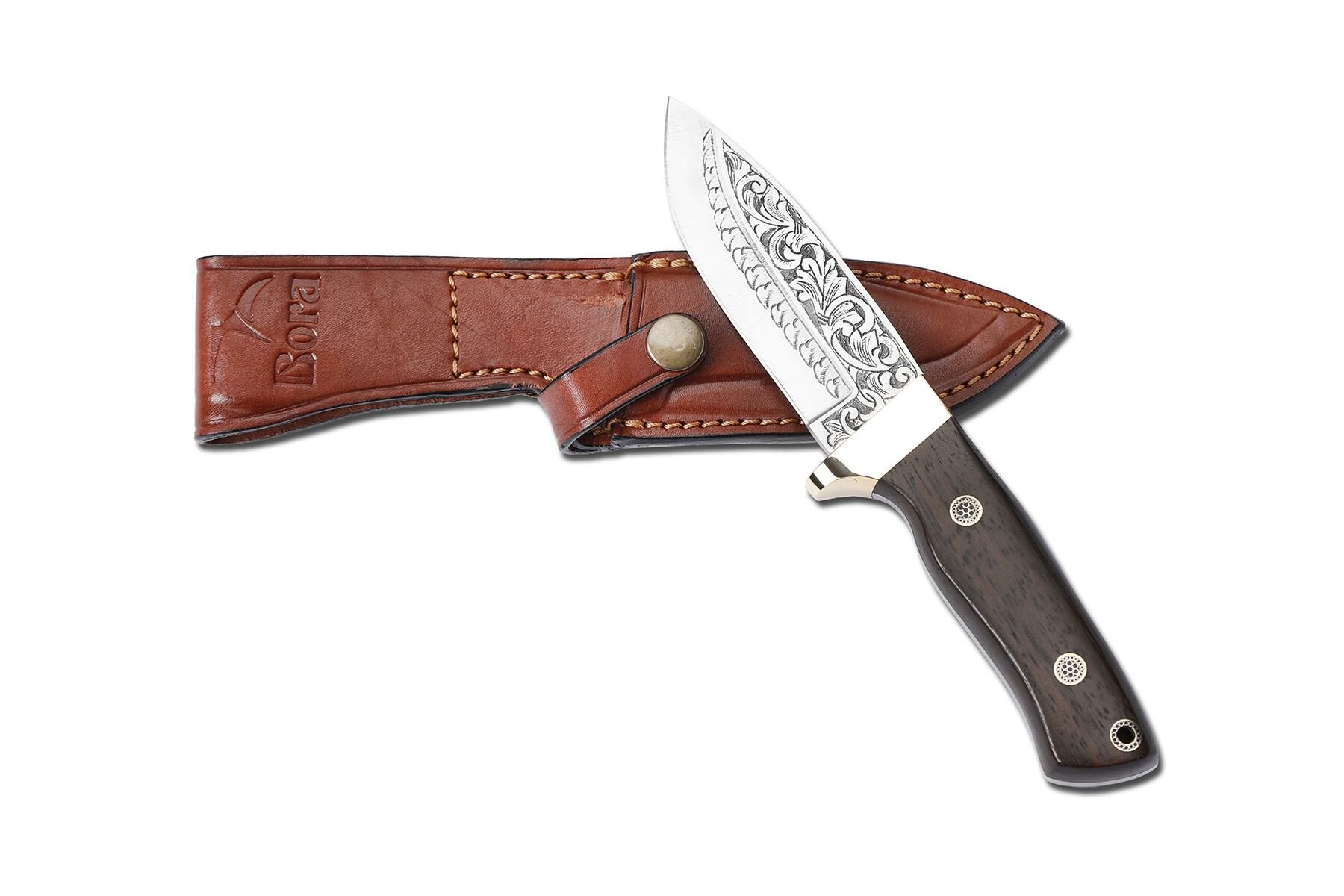 Bora 418 Wild Boar Grenadil Sap Gravürlü Bıçak