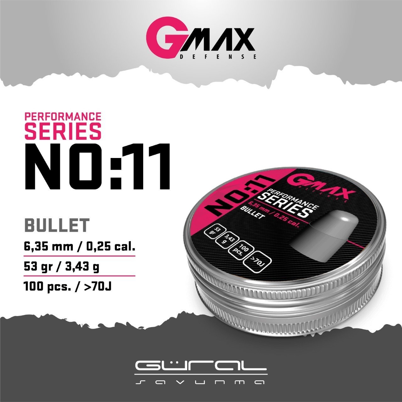Gmax No:11 Performance Series 6,35 Havalı Saçma