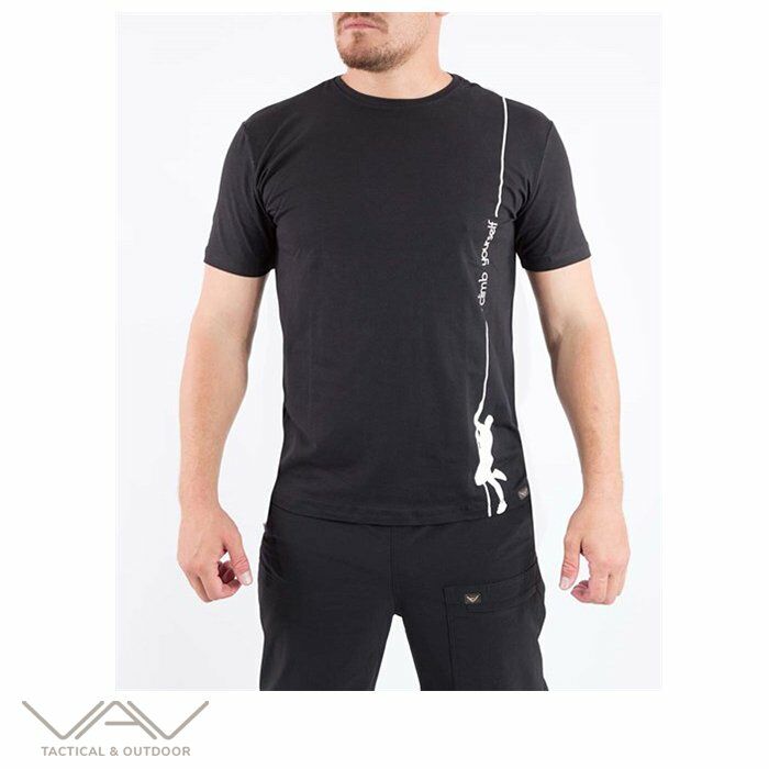 VAV Baseti-02 Yuv. Yaka Tişört Siyah Dağcı D. XXL