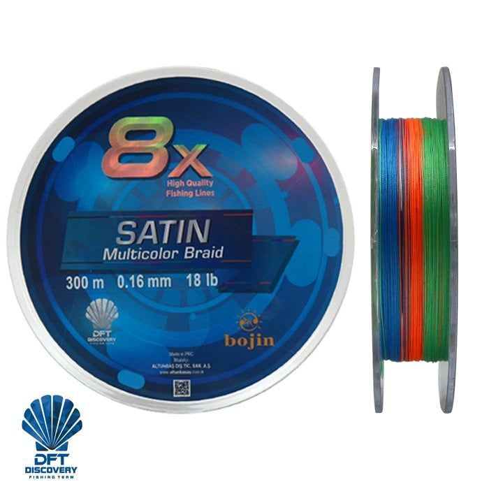 DFT Bojin 8X Satin M.Color İp Misina 0.16mm 300 m