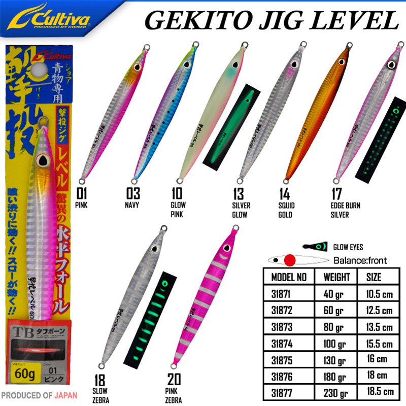 Cultiva JİG 31871 Gekito Jig Level 40g 10.5 cm