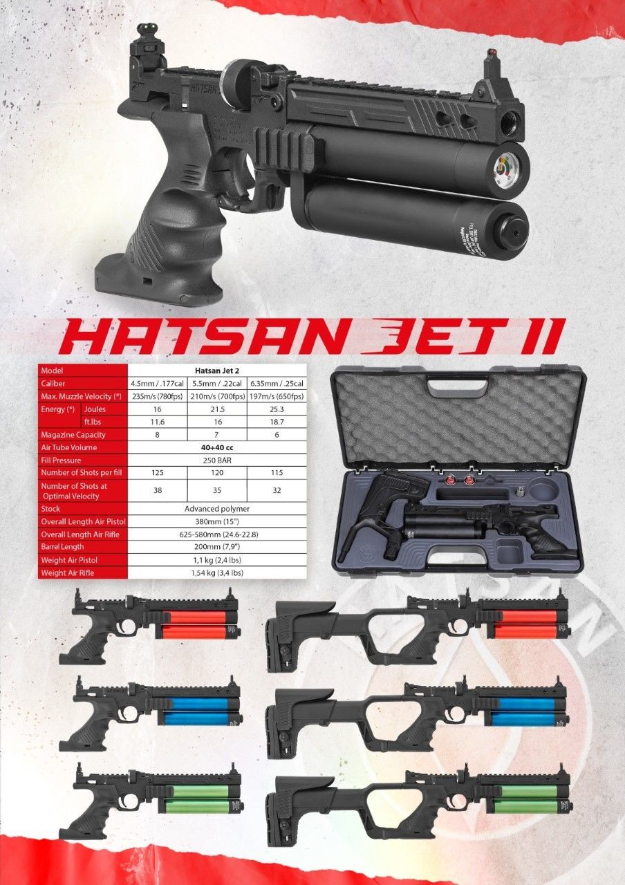 Hatsan Jet 3 Pcp Havalı Tabanca 4,5