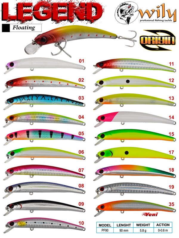 Wily Legend 9 cm Maket Balık 5.8 gr (0-0.6M)