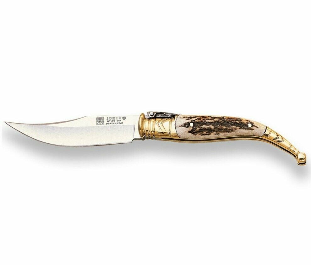 Joker NC01 Classical Spanish Sevillana Folding Knife Boynuz Saplı Çakı