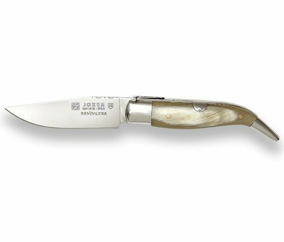 Joker NA120 Classical Folding Knife Bandolera Boynuz Saplı Çakı