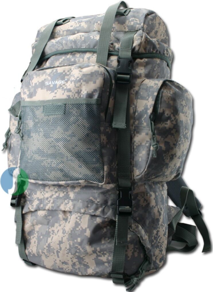 Savage Ventura 70LT. Gri Dijital Kamuflaj Sırt Çantası (HH03205)