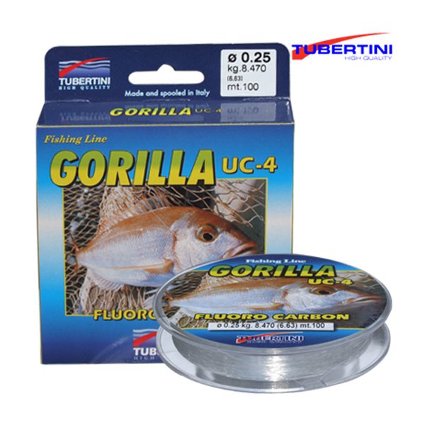 Tubertini Gorilla UC-4 Fluorocarbon Misina 100 mt 0.20 mm