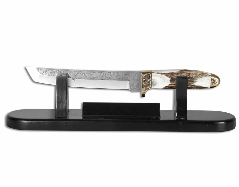 Bora 501 Tanto Boynuz Sap Gravürlü Bıçak