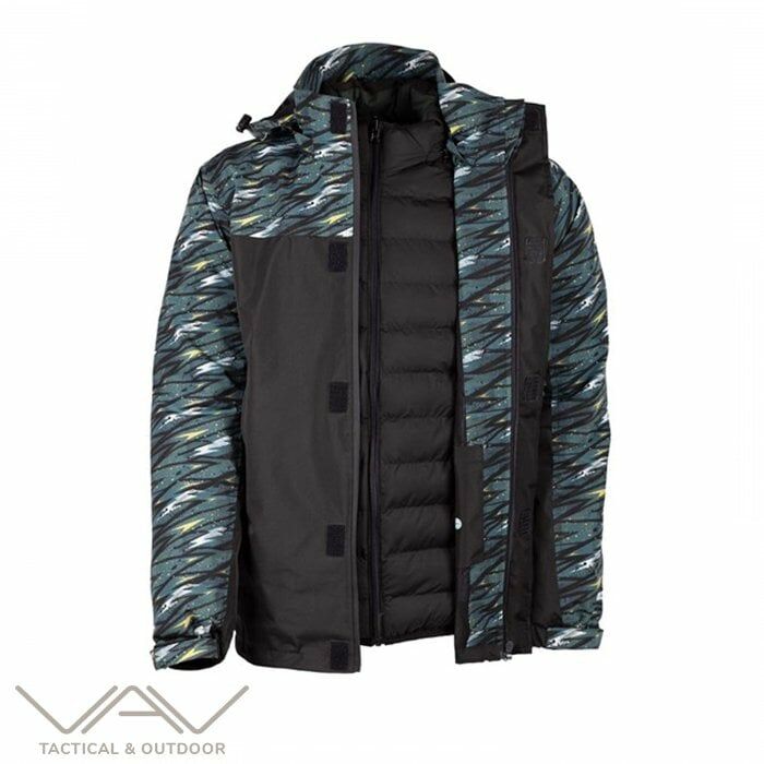 VAV 3TECH 02 Su Geçirmez Mont Çift Taraflı - Şimşek - XL