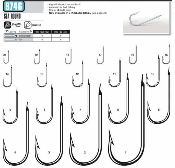 Vmc 9746TI (TINNED) Düz Paraketa iğnesi 16
