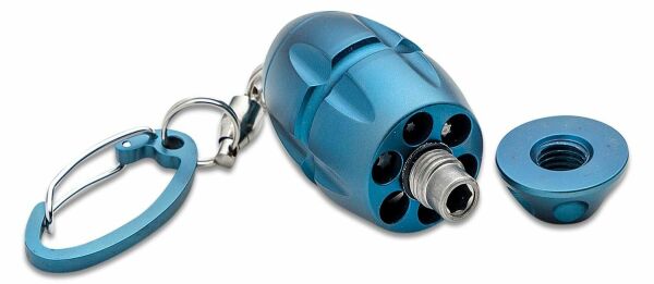 Lionsteel Eggie Keychain - Blue Titanium