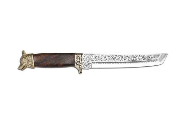 Bora 501 C Tanto Ceviz Saplı Gravürlü Bıçak