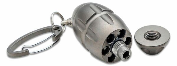 Lionsteel Eggie Keychain - Grey Titanium