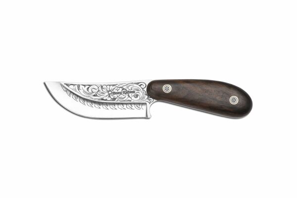 Bora 303 C Mini Yüzme Ceviz Saplı Gravürlü Bıçak