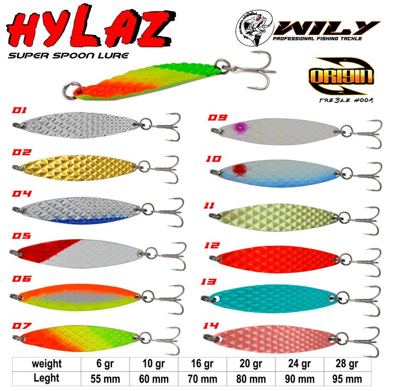 Wily Hylaz Kaşık  10 gr  60 mm - Hologramlı 04