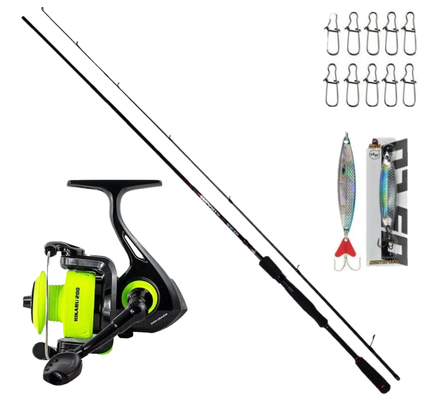 Bauer Hıkaru 200 Lrf Bauer Jigami 210 Lrf Olta Kamışı (2-10gr) Lrf Olta Seti