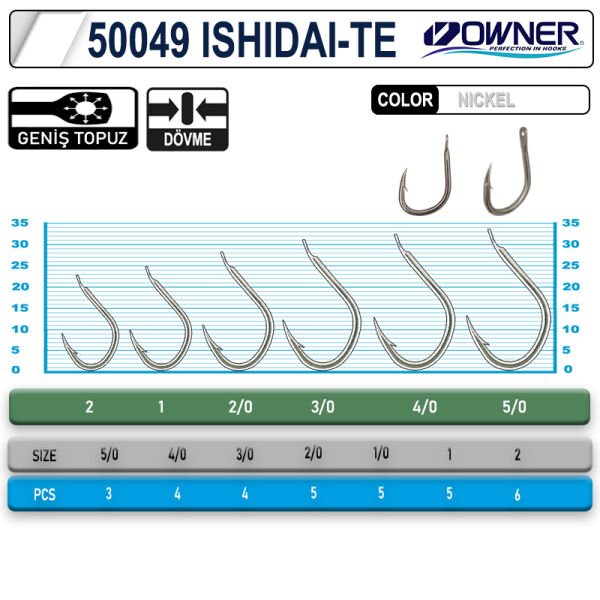 OWNER 50049 ISHIDAI-TE 3-0