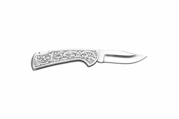 Bora 208 P Kilitli Mini Çelik Saplı Gravürlü Çakı