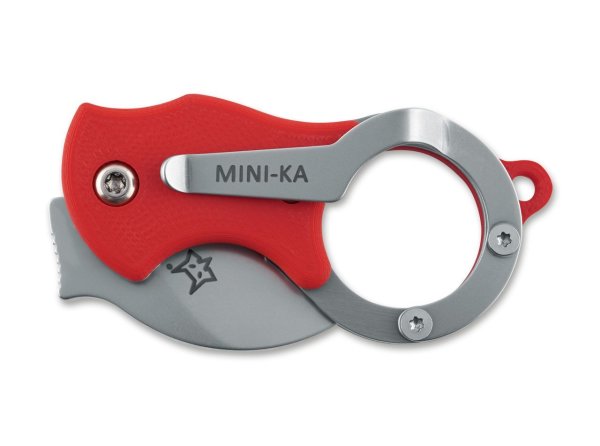 Fox Knives Mini-Ka Kırmızı Sandblasted Çakı