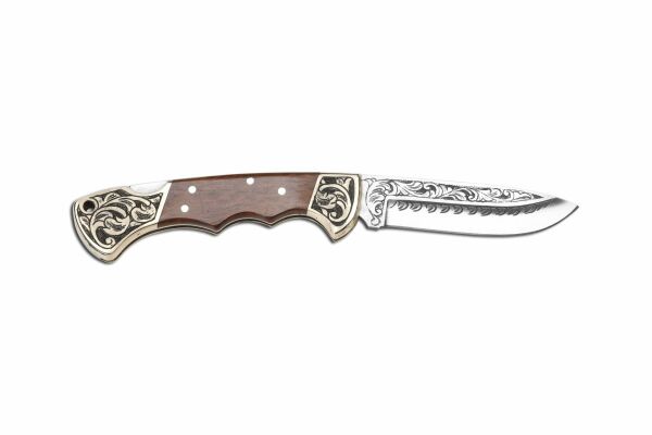 Bora 210 YG Ergonomik Yuvarlak Uçlu Yılan Ağacı Saplı Çakı