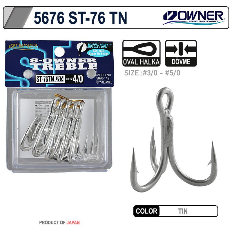 Owner 5676 St-76tn Tin Çarpma İğne 5-0