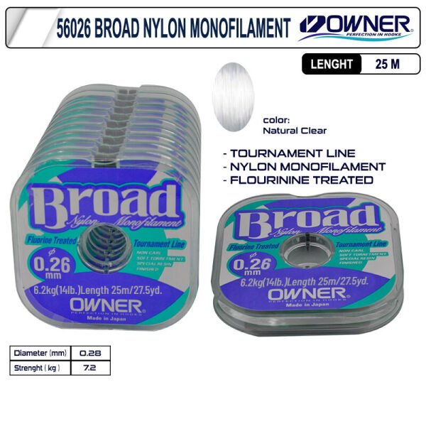Owner 56026 mm Broad 25m Misina 0,28