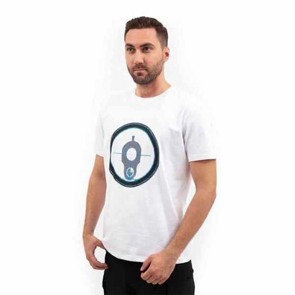 VAV Baseti-02 Yuv. Yaka Tişört Beyaz Hedef D. XL