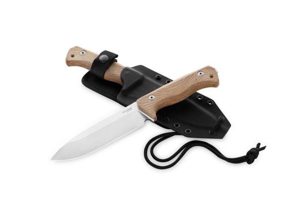 Lionsteel T6 CPM 3V Satin Blade Natural Canvas Bıçak