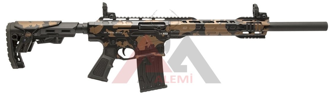 Best Arms BA-812 Camouflage 12 Cal. Şarjörlü Av Tüfeği