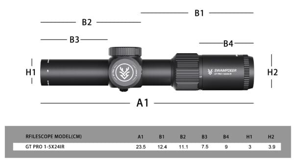 SWAMPDEER GT PRO 1-5X24IR TÜFEK DÜRBÜNÜ