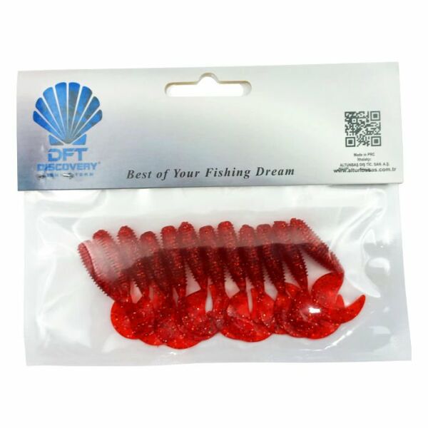 DFT Yumuşak Yem  5 cm 1,2 g Renk:041 Kırmızı 1/12