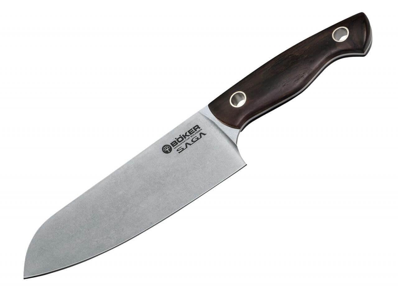 Böker Manufaktur Saga Santoku Grenadill Bıçak