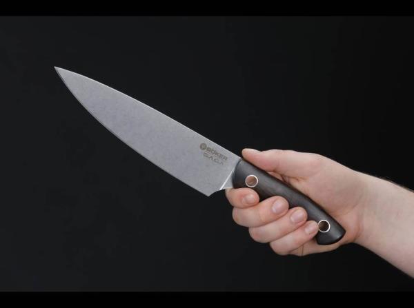 Böker Manufaktur Saga Chef's Knife Grenadill Bıçak