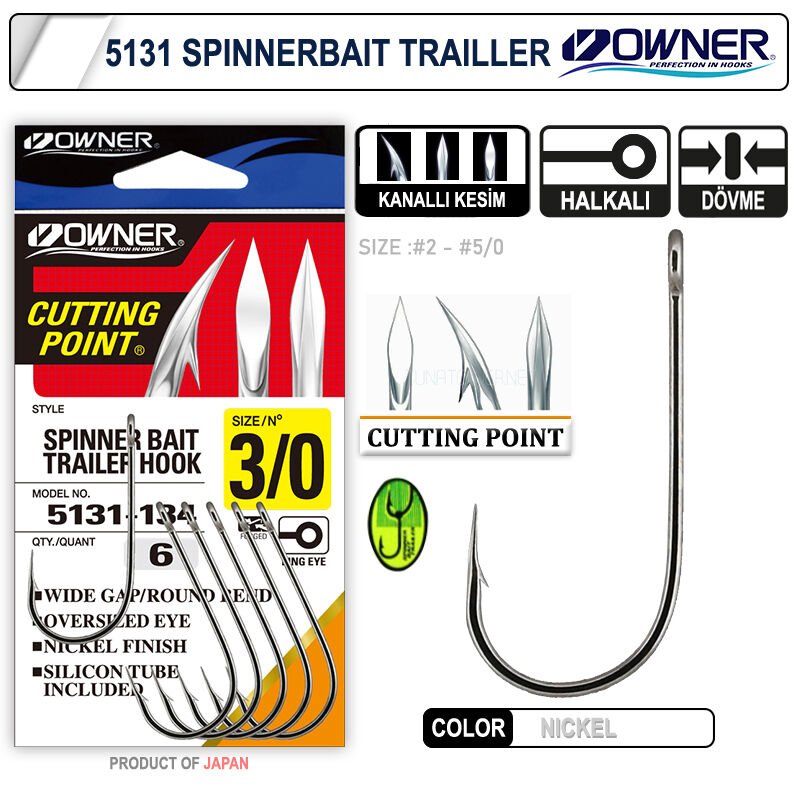 Owner 5131 Spinner Bait White İğne 4-0
