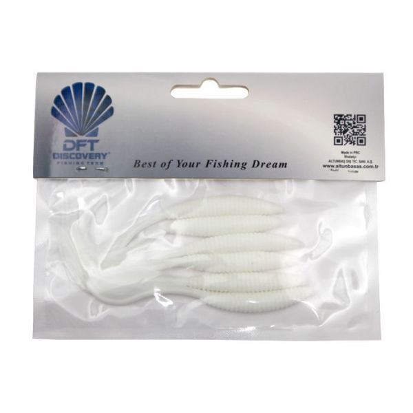 DFT Yumuşak Yem  9 cm 2,2 g Renk:Beyaz 1/6