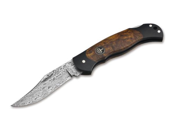 Böker Manufaktur Junior Scout Lightweight Curly Birch Brown Damascus Çakı
